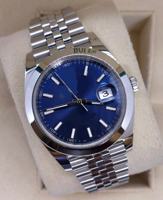 Role DateJust Blue with Silver AAA+