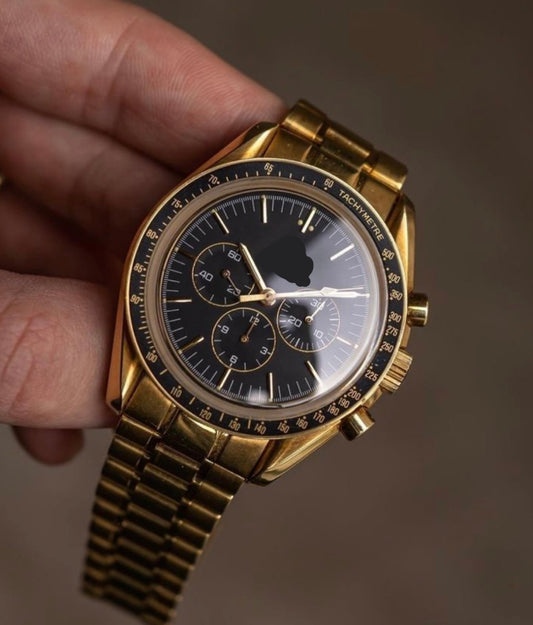 Omega Speedmaste Gold with Black AAA+