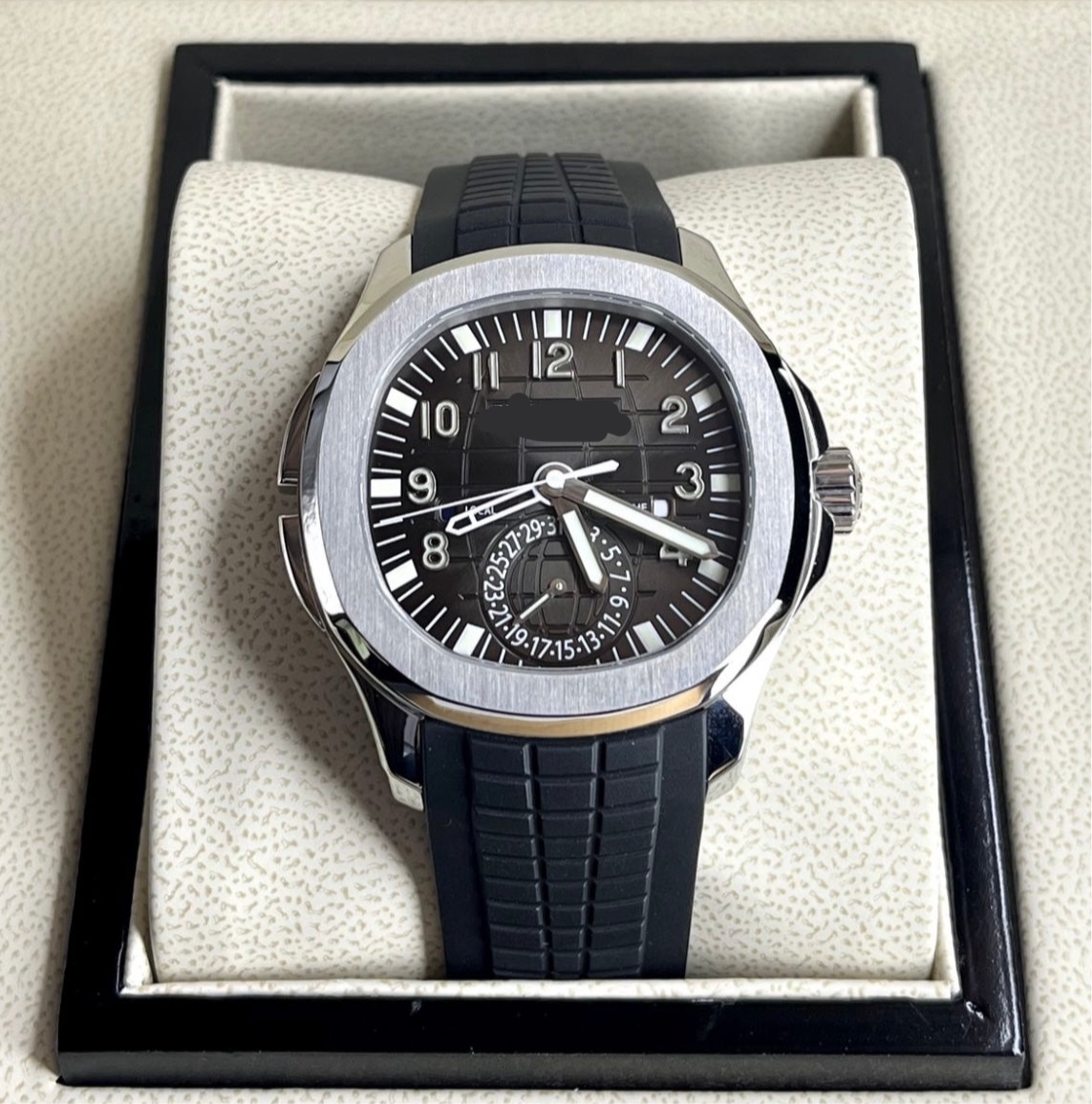 Pate Philippe Aquanaut Chronograph Black with Silver AAA+