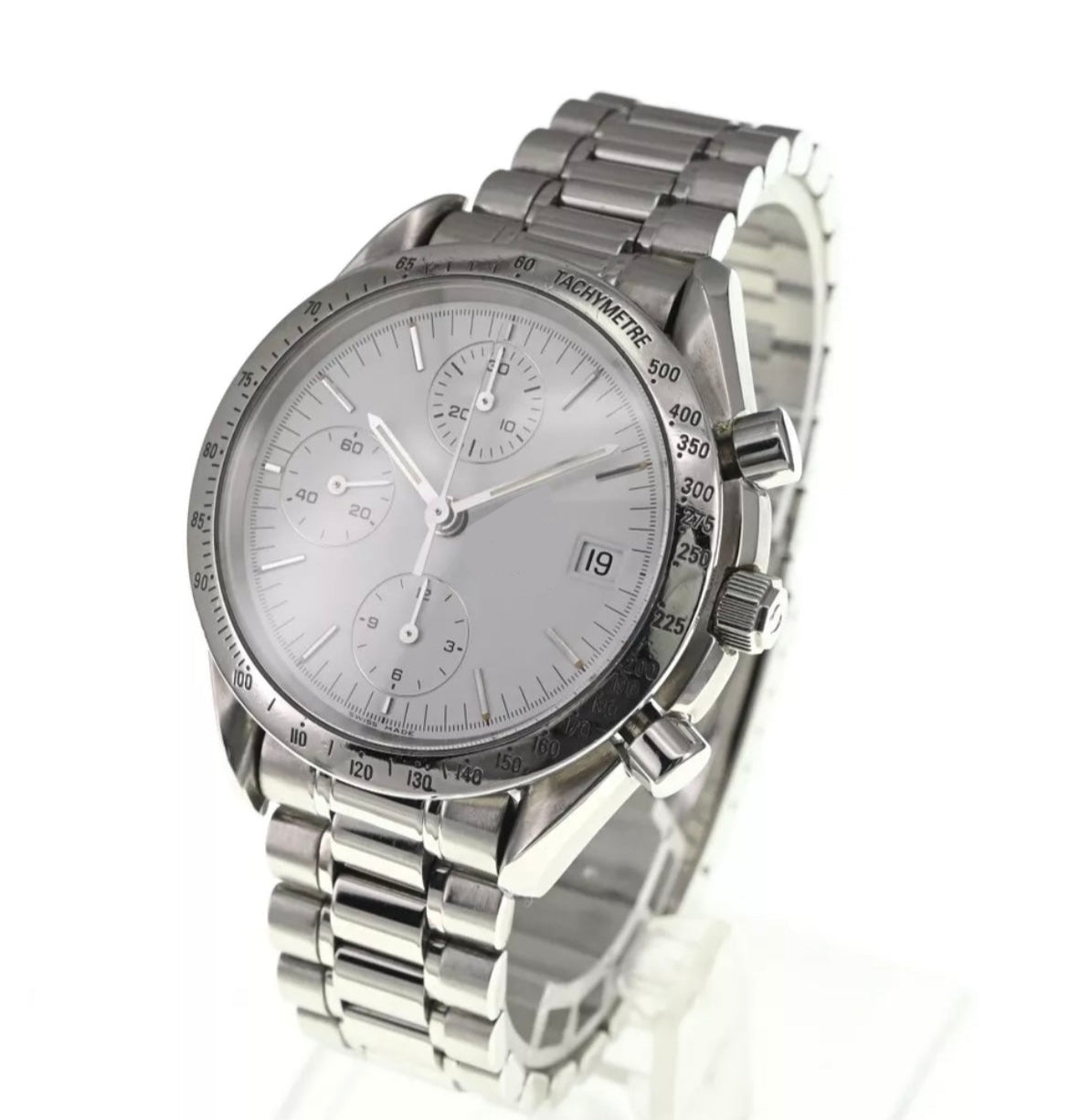 Omega Speedmaste White with Silver AAA+