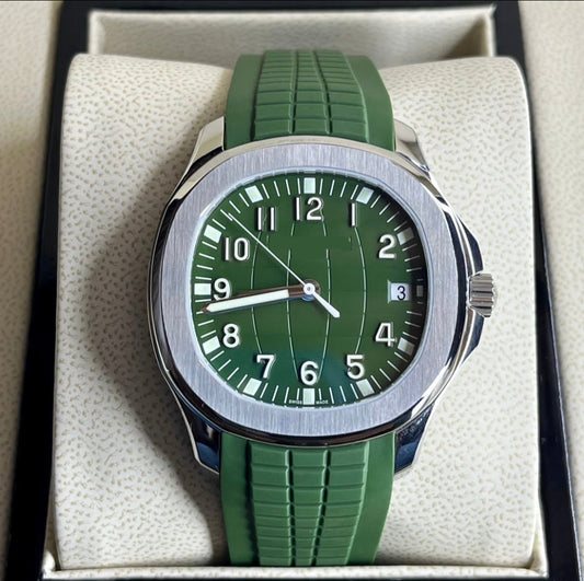 Pate Philippe Aquanaut Green with Silver AAA+