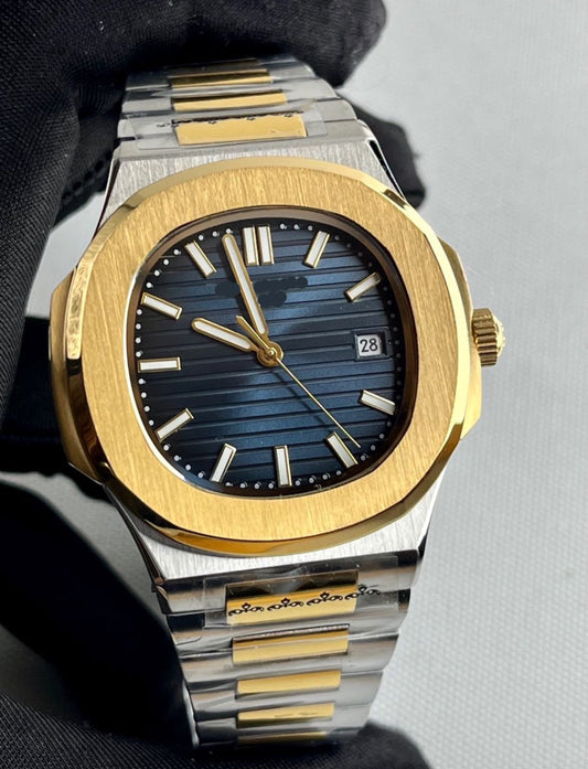 Pate Phillipe Nautilus Navy Blue Gold with Silver AAA+